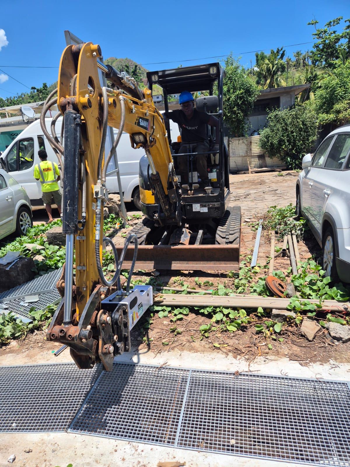 Travaux de terrassement et implantation
